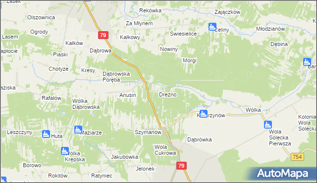 mapa Drezno, Drezno na mapie Targeo