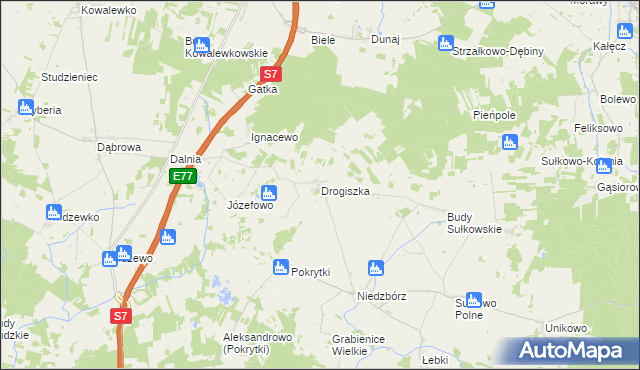 mapa Drogiszka, Drogiszka na mapie Targeo