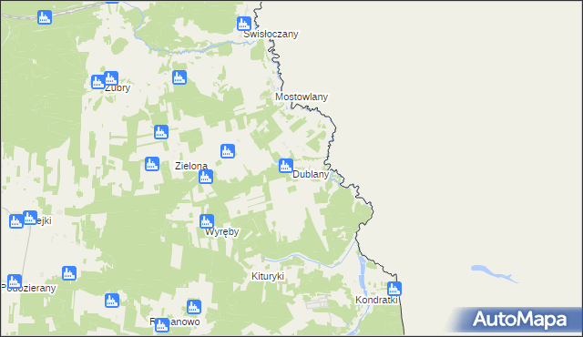 mapa Dublany, Dublany na mapie Targeo