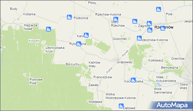 mapa Dubrawa, Dubrawa na mapie Targeo