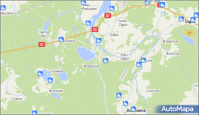 mapa Dychów, Dychów na mapie Targeo