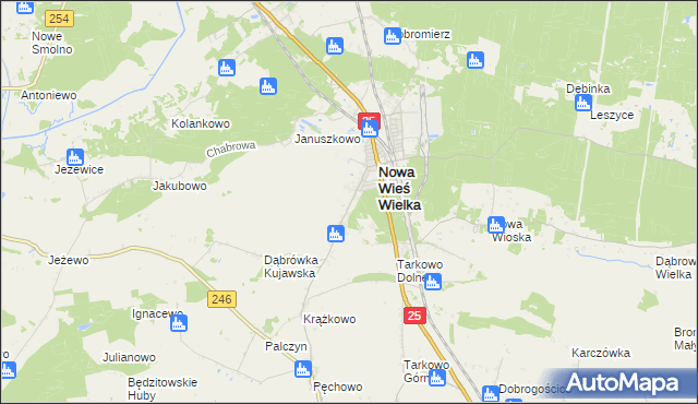 mapa Dziemionna, Dziemionna na mapie Targeo