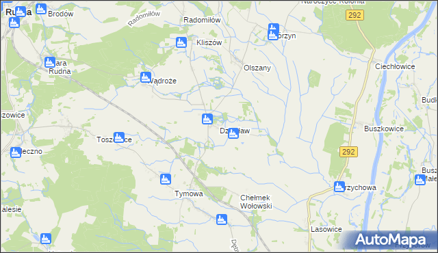 mapa Dziesław, Dziesław na mapie Targeo