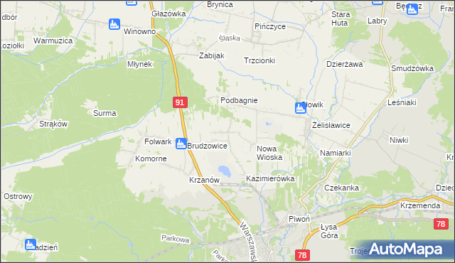 mapa Dziewki, Dziewki na mapie Targeo