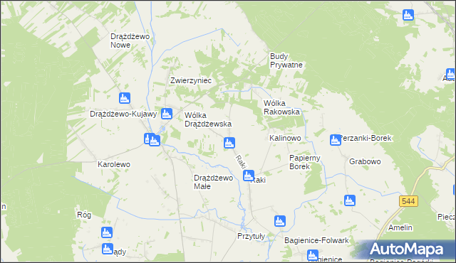 mapa Elżbiecin gmina Krasnosielc, Elżbiecin gmina Krasnosielc na mapie Targeo