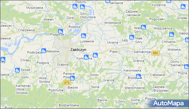 mapa Faściszowa, Faściszowa na mapie Targeo