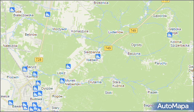 mapa Fidor, Fidor na mapie Targeo