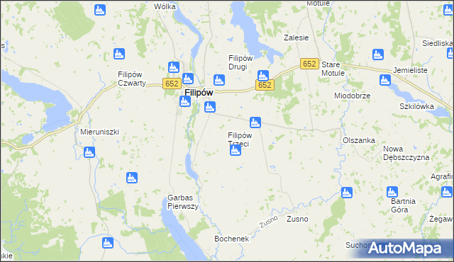 mapa Filipów Trzeci, Filipów Trzeci na mapie Targeo