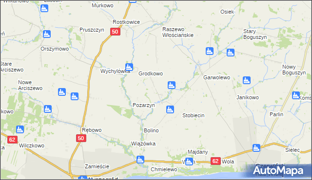 mapa Gawarzec Dolny, Gawarzec Dolny na mapie Targeo