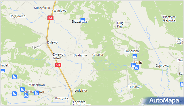 mapa Gibałka, Gibałka na mapie Targeo