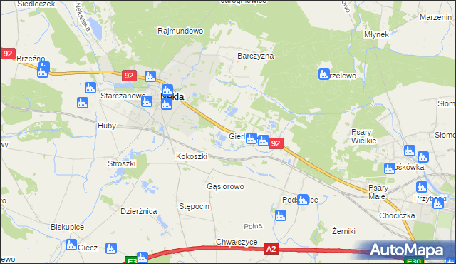 mapa Gierłatowo, Gierłatowo na mapie Targeo