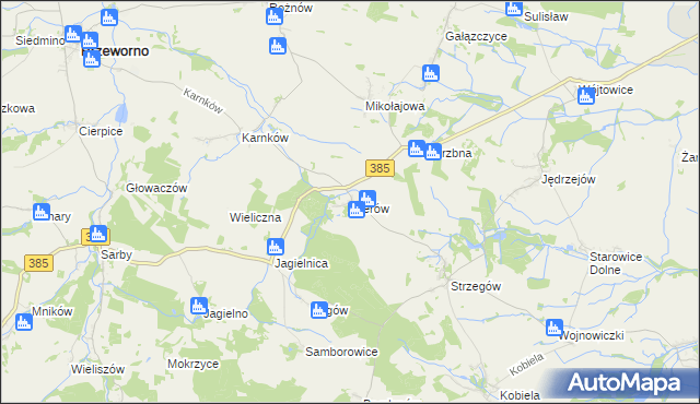 mapa Gierów, Gierów na mapie Targeo