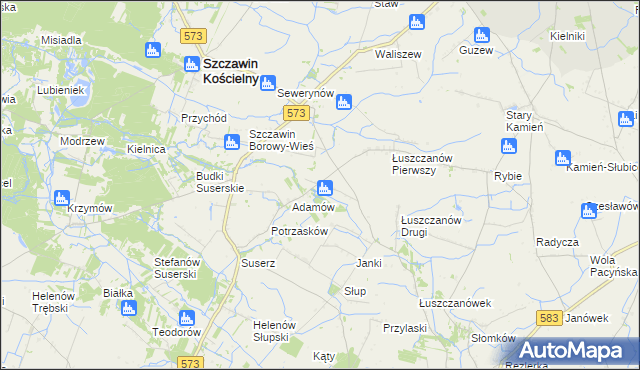 mapa Gołas, Gołas na mapie Targeo