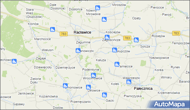 mapa Górka Kościejowska, Górka Kościejowska na mapie Targeo