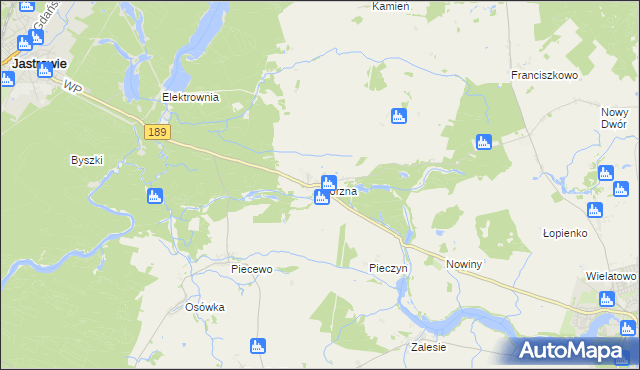 mapa Górzna, Górzna na mapie Targeo