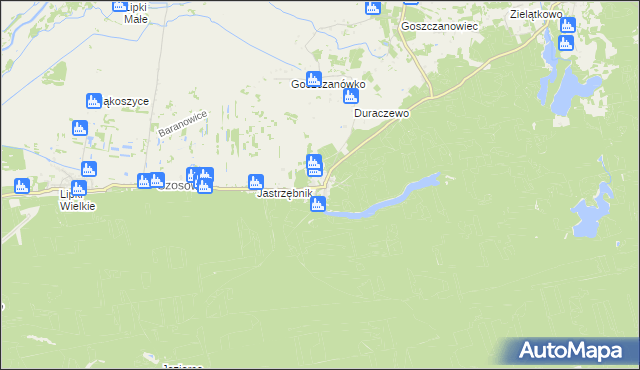 mapa Goszczanowo, Goszczanowo na mapie Targeo