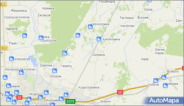 mapa Gotówka, Gotówka na mapie Targeo