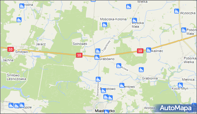 mapa Grabówno, Grabówno na mapie Targeo