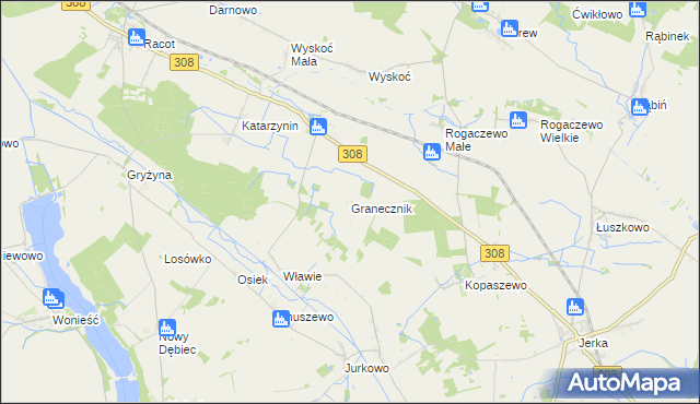 mapa Granecznik, Granecznik na mapie Targeo