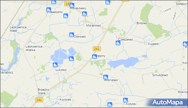 mapa Gręziny, Gręziny na mapie Targeo