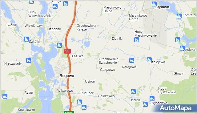 mapa Grochowiska Szlacheckie, Grochowiska Szlacheckie na mapie Targeo