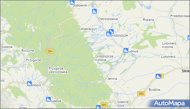 mapa Grodziszcze Kolonia, Grodziszcze Kolonia na mapie Targeo