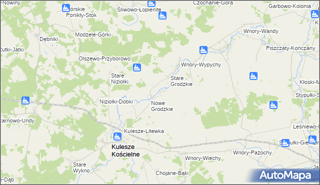 mapa Grodzkie Szczepanowięta, Grodzkie Szczepanowięta na mapie Targeo