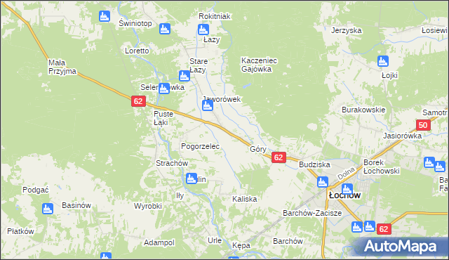 mapa Gwizdały, Gwizdały na mapie Targeo