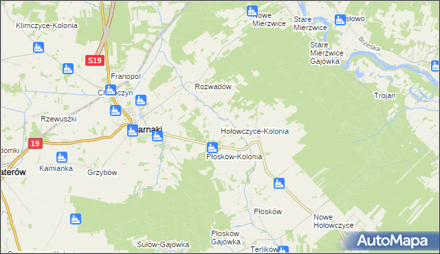 mapa Hołowczyce-Kolonia, Hołowczyce-Kolonia na mapie Targeo