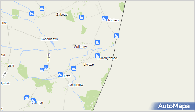 mapa Horodyszcze gmina Dołhobyczów, Horodyszcze gmina Dołhobyczów na mapie Targeo