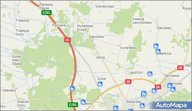 mapa Izbice, Izbice na mapie Targeo