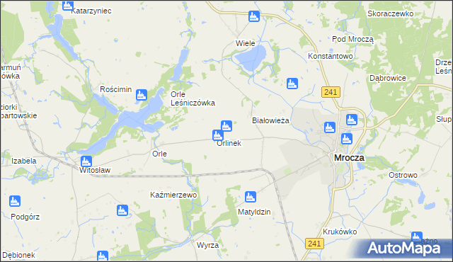 mapa Jadwigowo, Jadwigowo na mapie Targeo