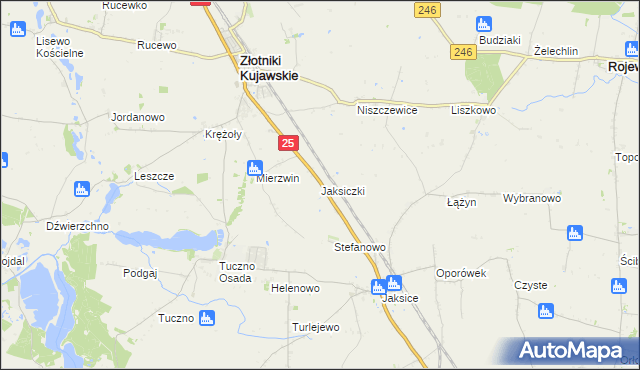 mapa Jaksiczki, Jaksiczki na mapie Targeo