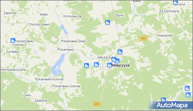 mapa Jałtuszczyki, Jałtuszczyki na mapie Targeo