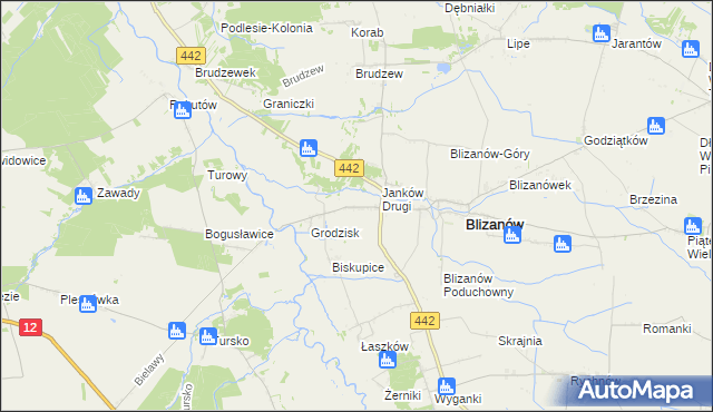 mapa Janków Pierwszy, Janków Pierwszy na mapie Targeo