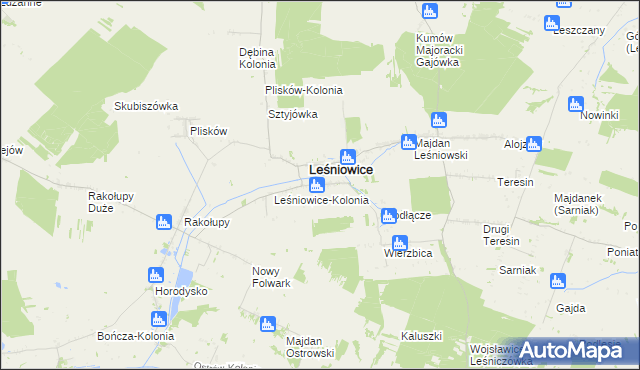 mapa Janówka gmina Leśniowice, Janówka gmina Leśniowice na mapie Targeo