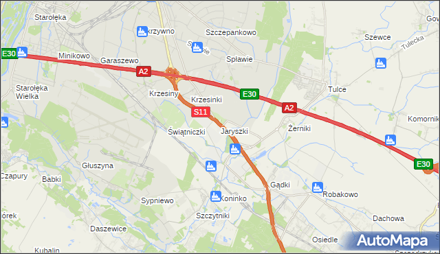 mapa Jaryszki, Jaryszki na mapie Targeo