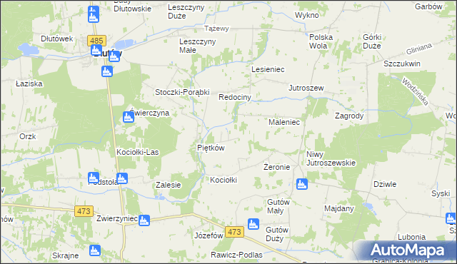 mapa Jastrzębieniec, Jastrzębieniec na mapie Targeo