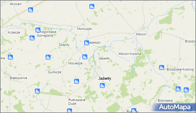 mapa Jaświłki, Jaświłki na mapie Targeo