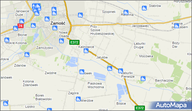 mapa Jatutów, Jatutów na mapie Targeo