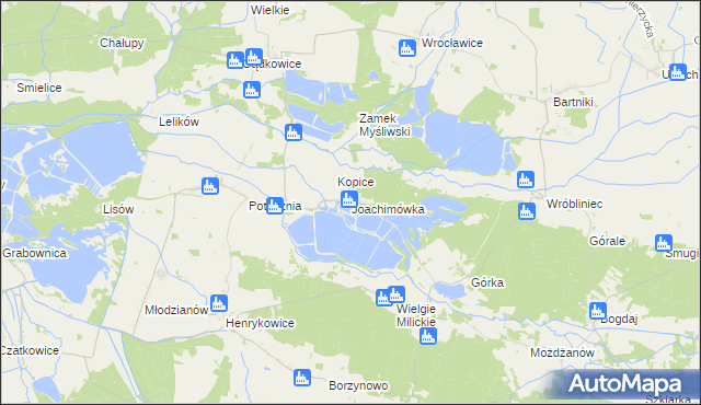 mapa Joachimówka, Joachimówka na mapie Targeo