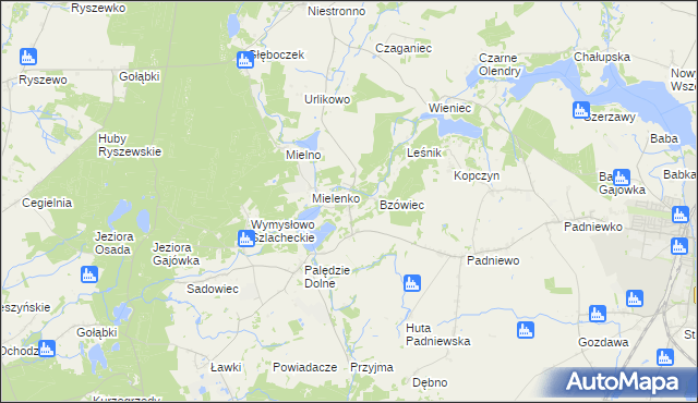 mapa Józefowo gmina Mogilno, Józefowo gmina Mogilno na mapie Targeo