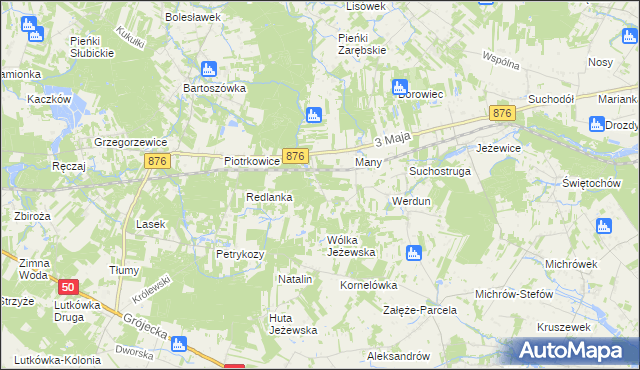 mapa Julianów gmina Tarczyn, Julianów gmina Tarczyn na mapie Targeo