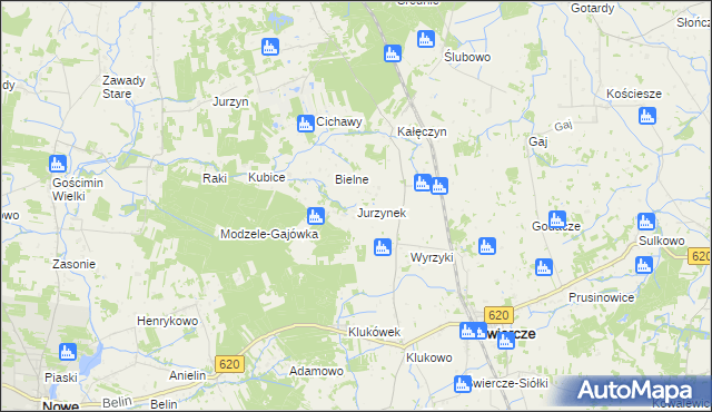 mapa Jurzynek, Jurzynek na mapie Targeo