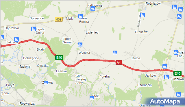 mapa Kadłubiec, Kadłubiec na mapie Targeo