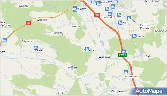 mapa Kąkolno, Kąkolno na mapie Targeo