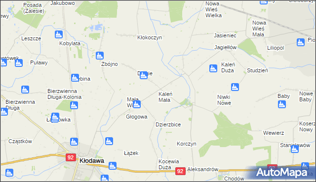 mapa Kaleń Mała, Kaleń Mała na mapie Targeo