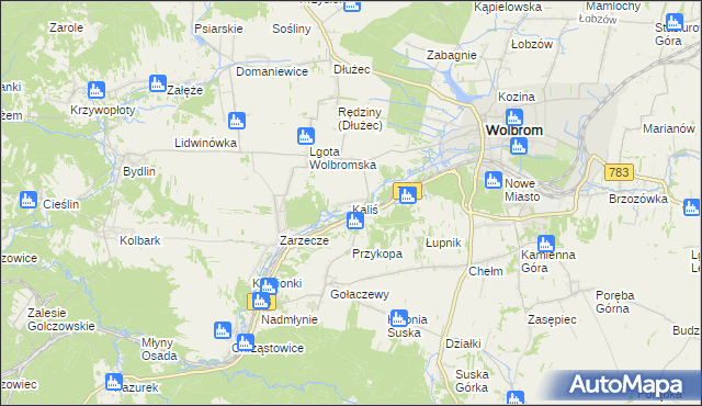 mapa Kaliś, Kaliś na mapie Targeo