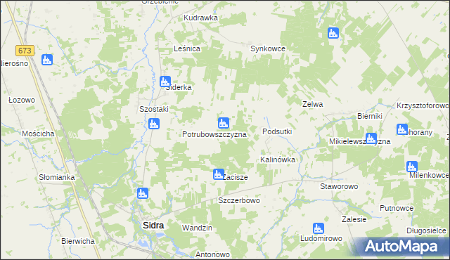 mapa Kalwińszczyzna, Kalwińszczyzna na mapie Targeo