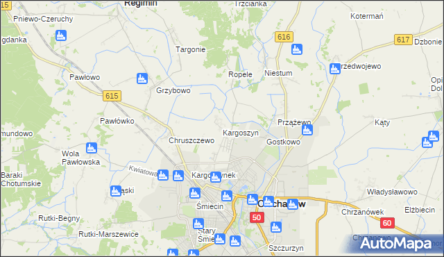 mapa Kargoszyn, Kargoszyn na mapie Targeo